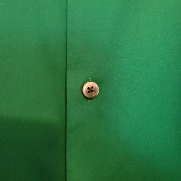 Express Fitted 1MX Button Up Long Sleeve Shirt Men's Size XL - Green - Picture 4 of 5